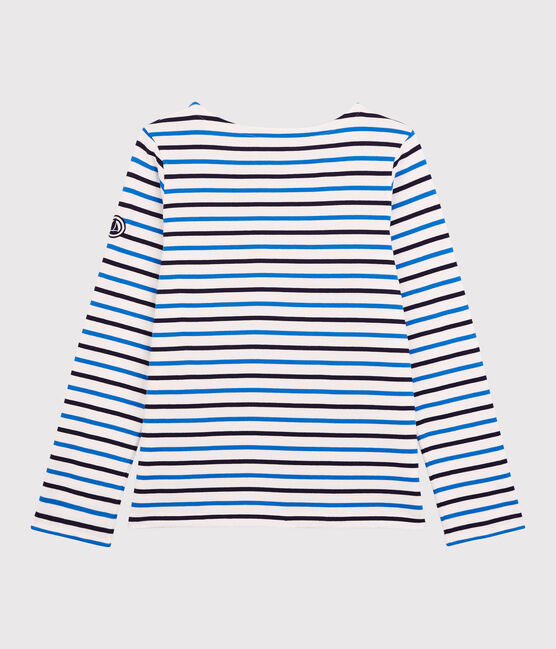 Marinière en coton Femme blanc MARSHMALLOW/ SMOKING/ RUISSEAU