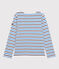 Marinière en coton Femme blanc MARSHMALLOW/ SMOKING/ RUISSEAU