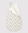 Gigoteuse bébé imprimé fleurs en coton biologique blanc MARSHMALLOW/blanc MULTICO