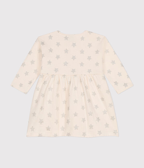 Robe en tubique imprimé étoile bébé beige AVALANCHE/ ARGENT