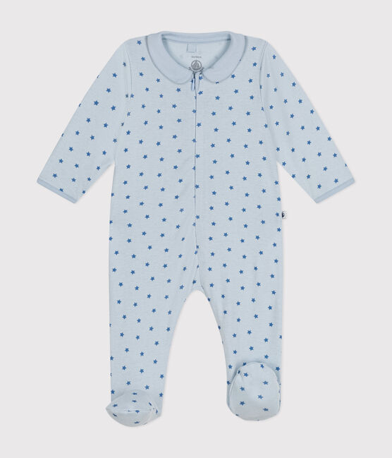 Pyjama imprimé en coton bébé bleu GOMME/ BEACH