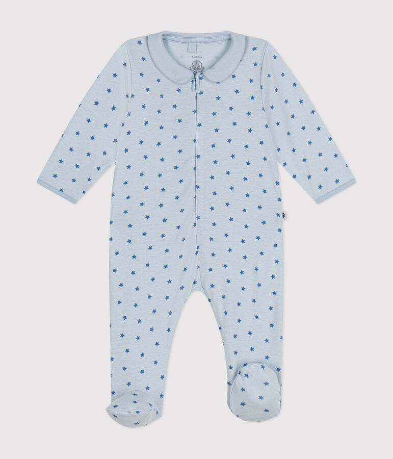 Pyjama imprim&eacute; en coton b&eacute;b&eacute; bleu GOMME/ BEACH