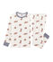 Pyjama petit garçon en côte blanc MARSHMALLOW/blanc MULTICO