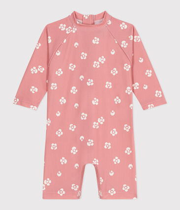 Combinaison anti UV bébé, imprimée à fleurs