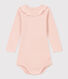 Body manches longues à collerette en coton bébé