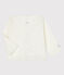 Cardigan bébé en côte 2x2 blanc MARSHMALLOW