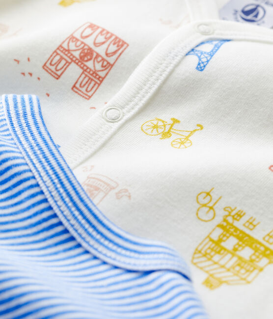 Lot de 2 combicourts Paris bébé en coton variante 1