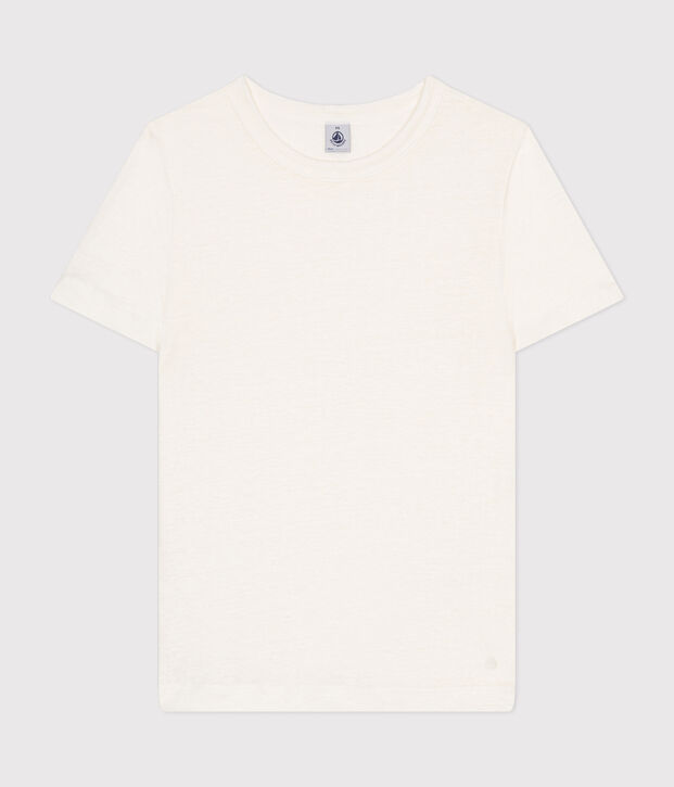 Tee-shirt en lin femme blanc