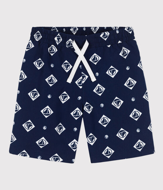 Short de bain recyclé imprimé enfant garçon bleu MEDIEVAL/ AVALANCHE
