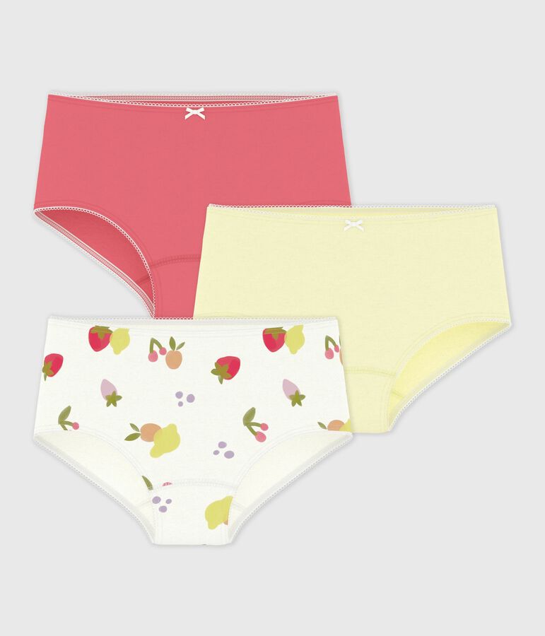 Lot de shorties enfant en coton imprim&eacute; fruits variante 1