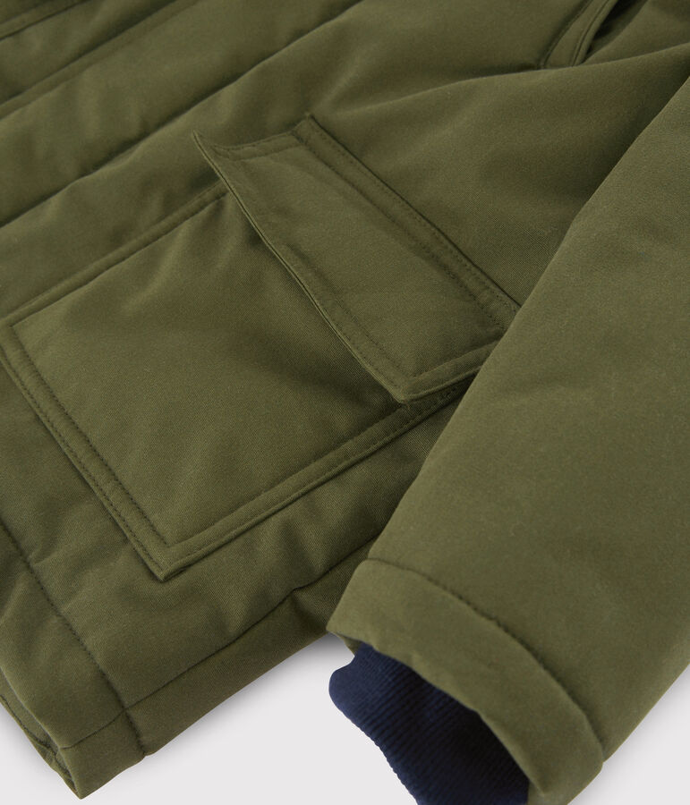Parka enfant gar&ccedil;on vert MILITARY