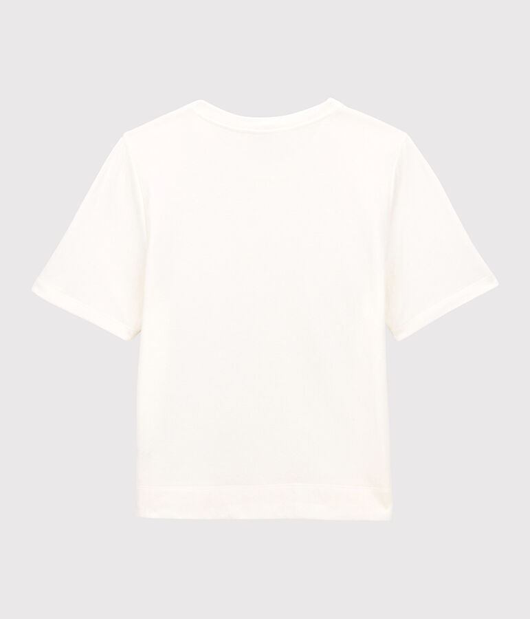 Tee-shirt LE BOXY tubique Femme blanc MARSHMALLOW