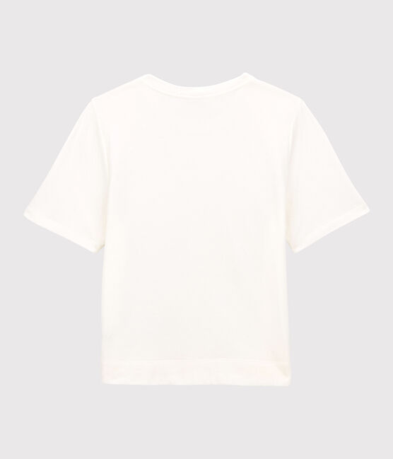 Tee-shirt LE BOXY tubique Femme blanc MARSHMALLOW