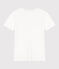 Tee-shirt l'Iconique manches courtes en côte unie femme blanc ECUME