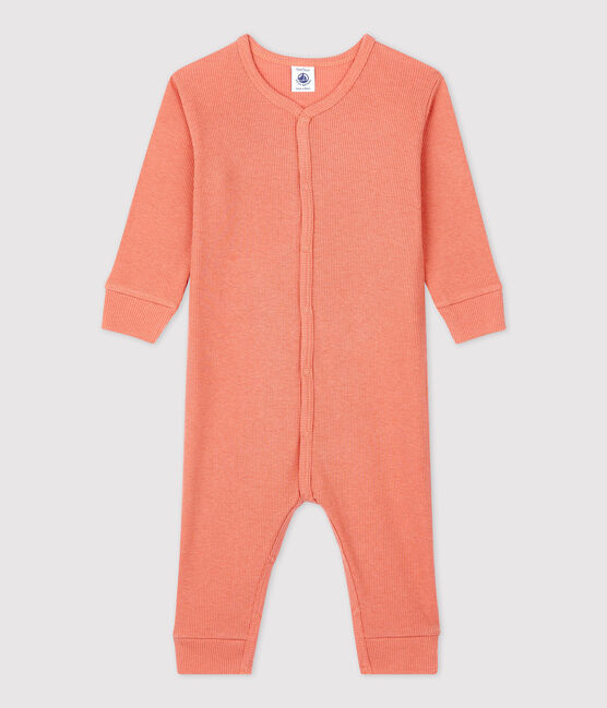 Dors-bien bébé sans pieds en coton et Lyocell rose PAPAYE