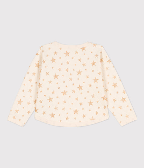 Sweatshirt imprimé en tubique enfant fille écru AVALANCHE