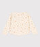 Sweatshirt imprimé en tubique enfant fille écru AVALANCHE