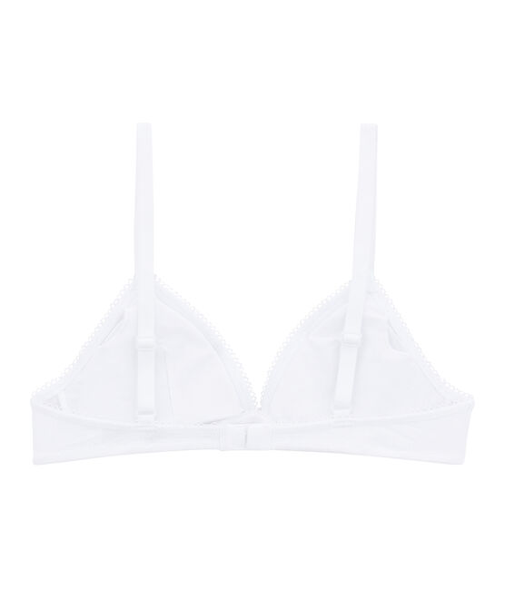 Soutien-gorge paddé fille blanc ECUME
