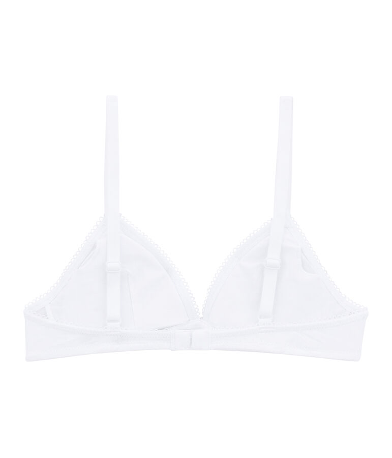 Soutien-gorge padd&eacute; fille blanc ECUME