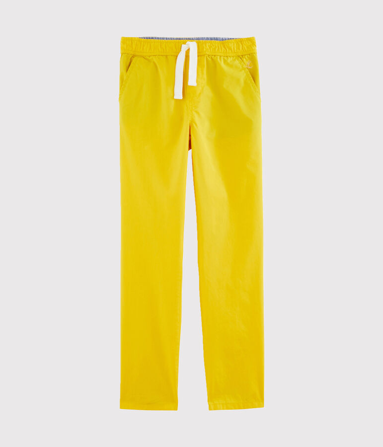 Pantalon enfant gar&ccedil;on jaune