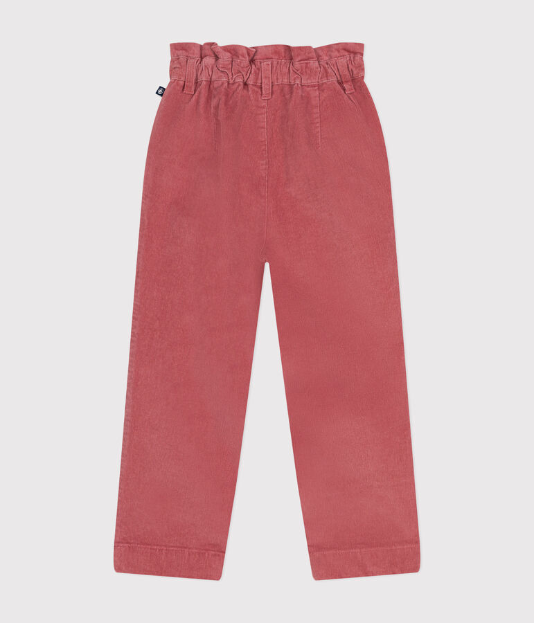 Pantalon en velours enfant fille rose ROSEWOOD