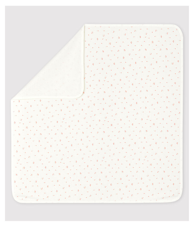 Drap de maternit&eacute; b&eacute;b&eacute; en coton biologique blanc/multicouleur