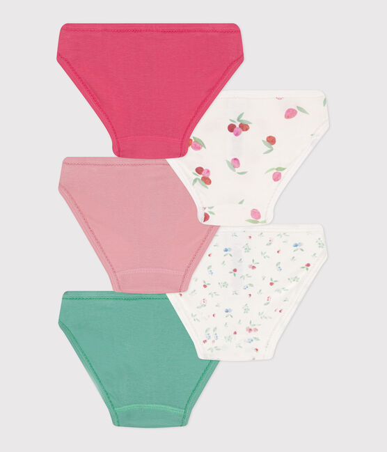 Lot de 5 culottes enfant en coton imprimé fruits variante 1