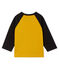 Tee shirt manches longues bébé garçon jaune BOUDOR/noir CITY