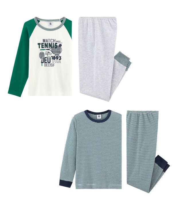 Lot de 2 pyjamas petit gar&ccedil;on multicouleur