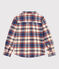 Chemise à carreaux en flanelle enfant garçon blanc AVALANCHE/ MULTICO