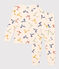 Pyjama imprimé en coton enfant blanc AVALANCHE/ MULTICO