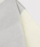Collants en microfibre à paillettes  enfant fille blanc MARSHMALLOW/gris ARGENT