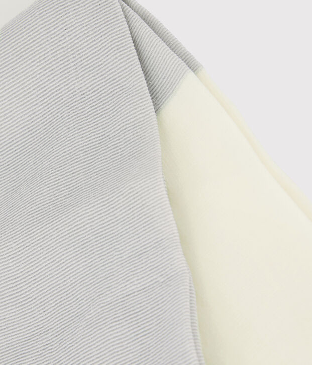 Collants en microfibre &agrave; paillettes  enfant fille blanc/gris