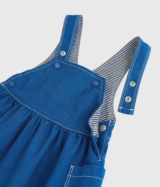Robe en coton bébé. bleu MAJOR