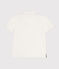 Polo manches courtes en coton enfant garçon blanc MARSHMALLOW