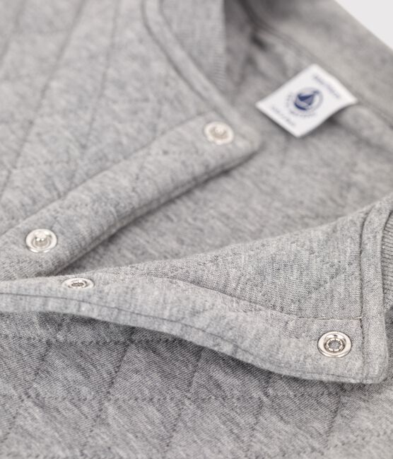 Cardigan en tubique matelassé enfant garçon gris SUBWAY CHINE