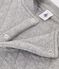 Cardigan en tubique matelassé enfant garçon gris SUBWAY CHINE