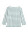 Marinière femme blanc MARSHMALLOW/bleu BRUT