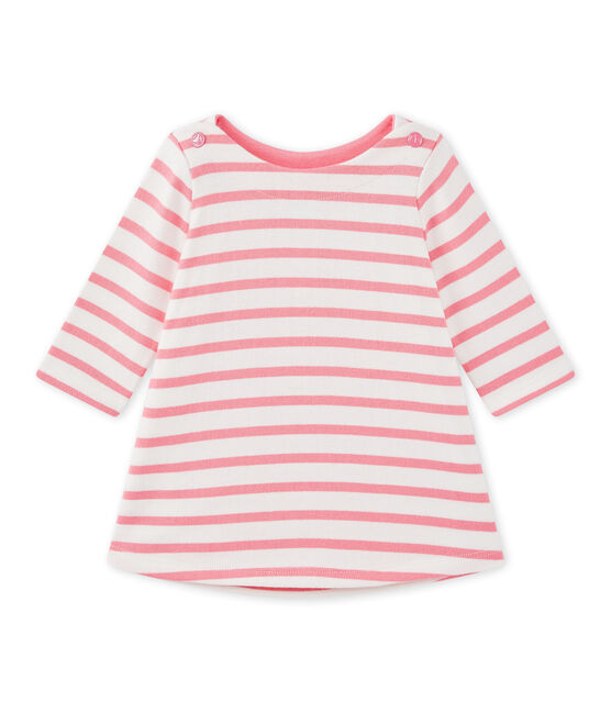 Robe Bebe Fille Rayee Marshmallow Petal Petit Bateau Robe Bebe Fille Rayee Marshmallow Petal Petit Bateau