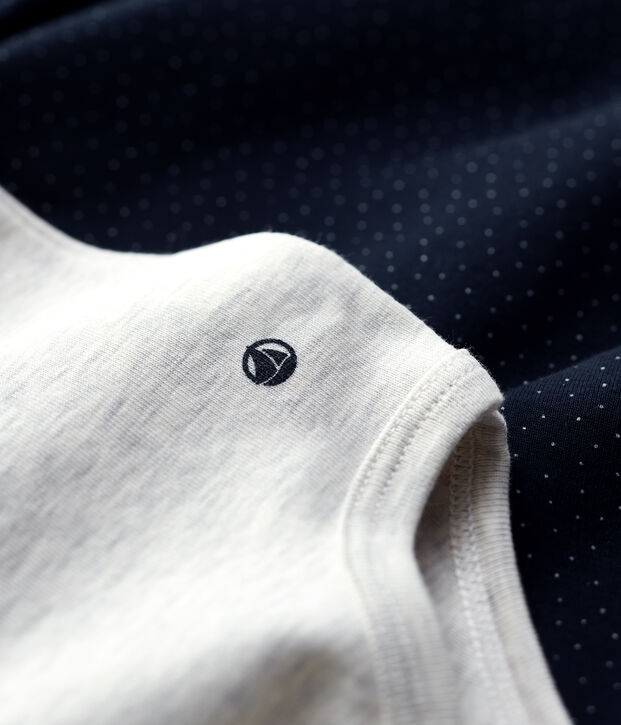 Lot de deux bodies col roul&eacute; b&eacute;b&eacute; multicouleur