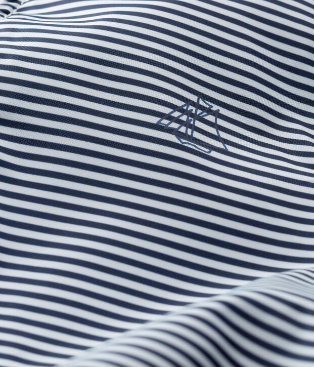 Coupe-vent ray&eacute; b&eacute;b&eacute; mixte bleu/blanc