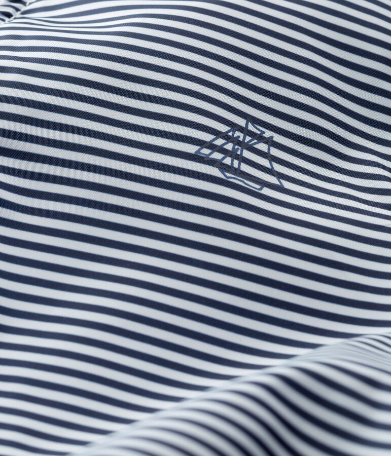 Coupe-vent ray&eacute; b&eacute;b&eacute; mixte bleu/blanc