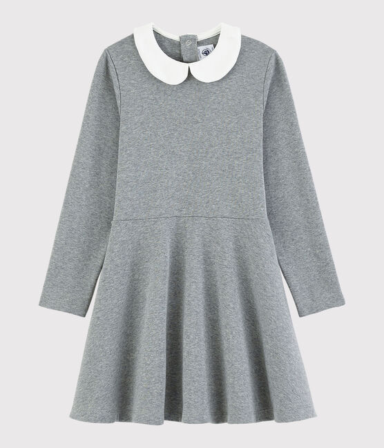 Robe manches longues enfant fille gris SUBWAY CHINE