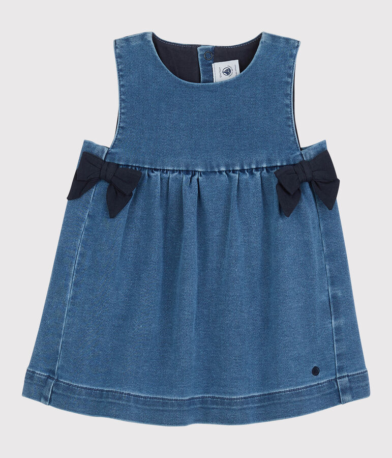 Robe en denim b&eacute;b&eacute;. bleu JEANS
