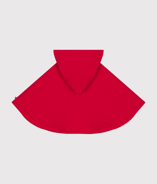 Cape en coton b&eacute;b&eacute; rouge