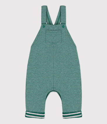 PETIT BATEAU - Salopette longue bébé rayée milleraies en tubique