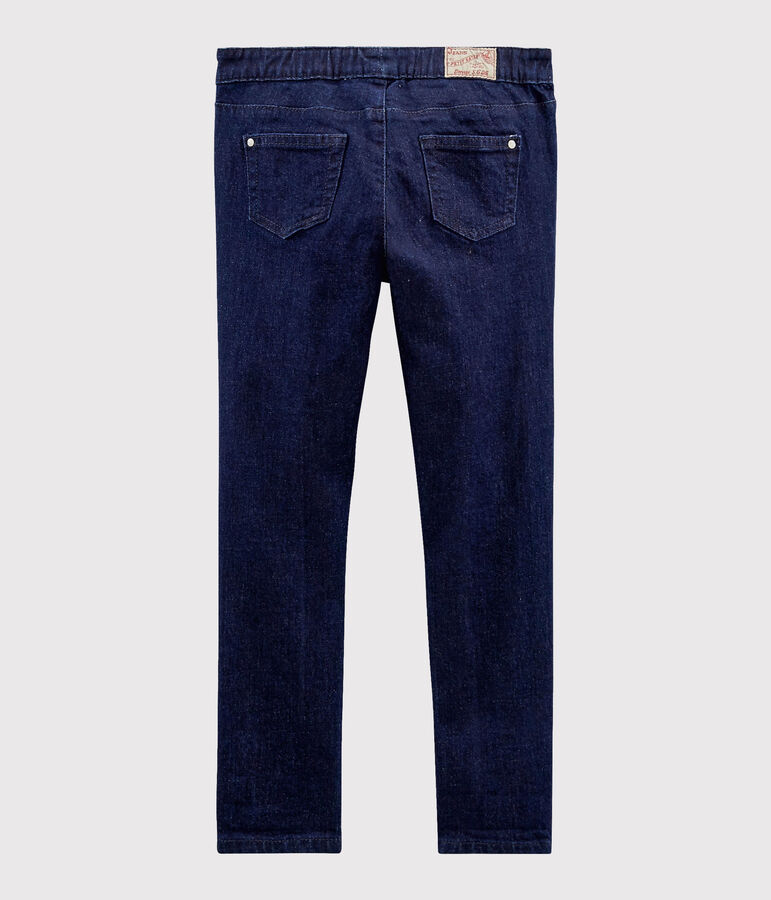 Pantalon denim enfant fille bleu