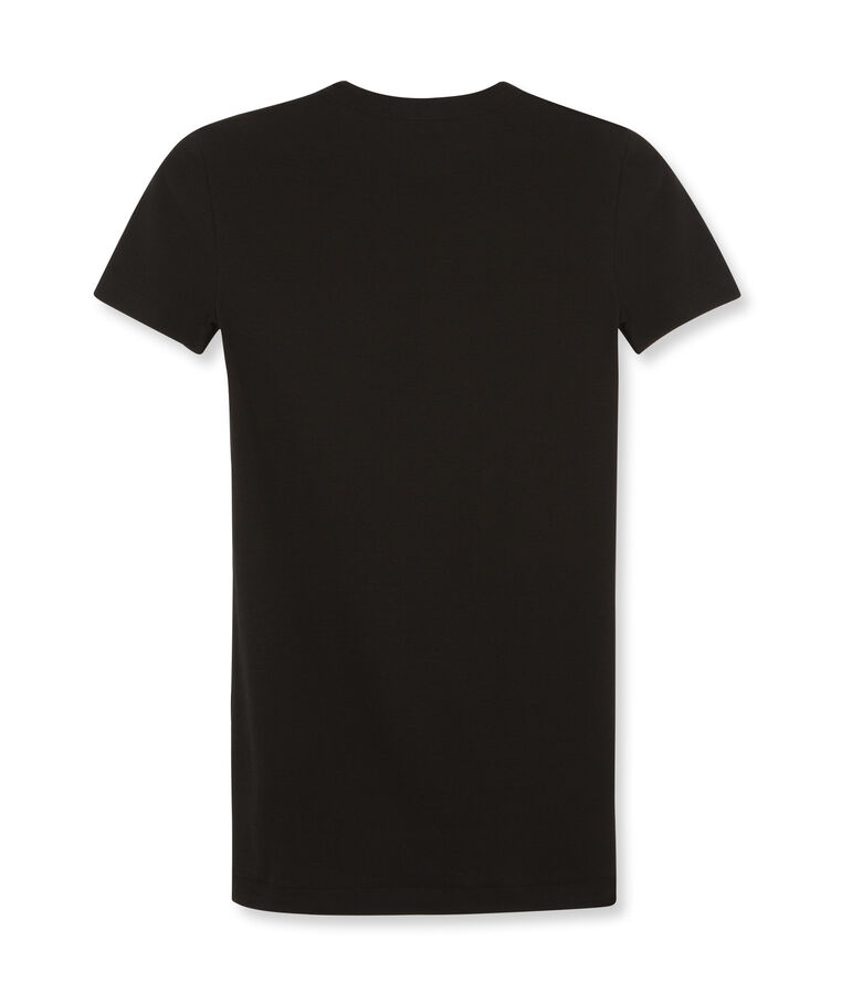 Tee shirt femme iconique en manches courtes noir NOIR