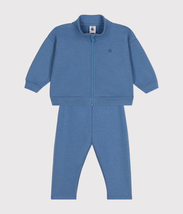 Ensemble sweatshirt et pantalon b&eacute;b&eacute; bleu
