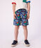 Short de bain enfant imprim&eacute; bleu/multicouleur
